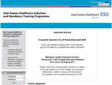 Tablet Screenshot of eshealthcare.esht.nhs.uk